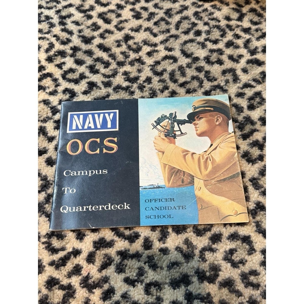 VTG 1961 US Navy OCS Officer Candidate School Recruiting Brochure Cold War